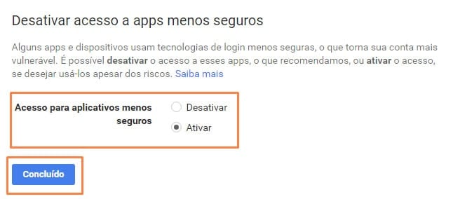 Verificar sua conta do Google