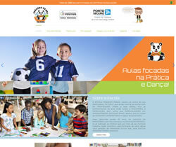 Criação de Web Escola Urso Panda