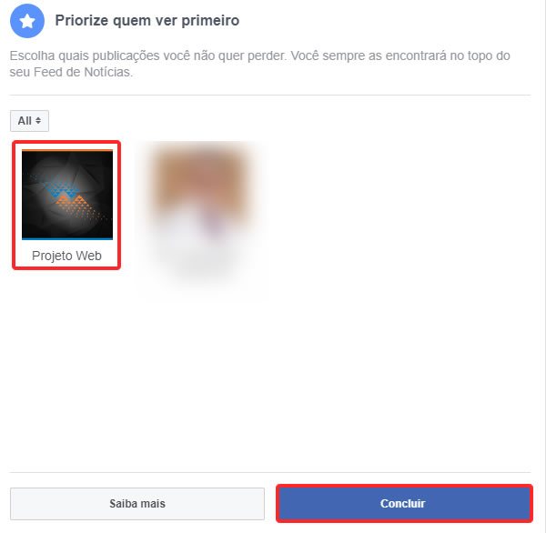 Filtrar o feed de notícias do Facebook