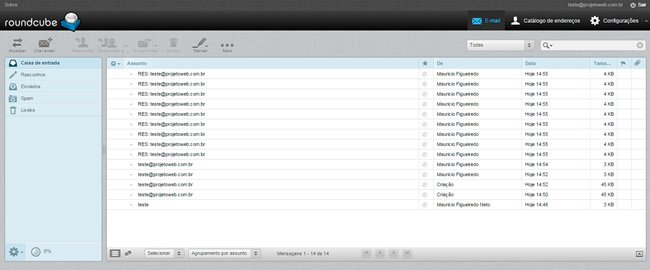 Limpar caixa do Webmail Cheia