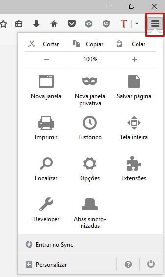 Configuração de Pop-up no Navegador Mozilla Firefox