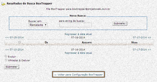 Correio de E-mails Boxtrapper Correio de E-mails Boxtrapper