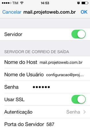 Como configurar o E-mail no Iphone