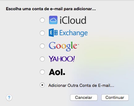 Configuração de E-mail Macintosh