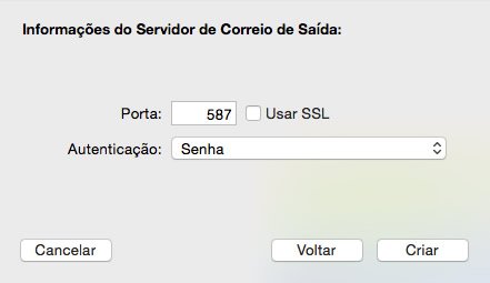 Configurar contas de E-mail Mac