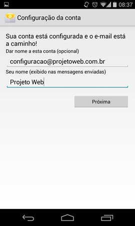 Configuração de E-mail Smartphone Android