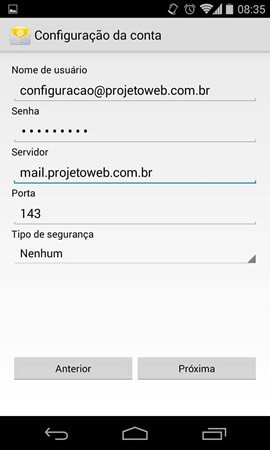 Configurar E-mail Celular Android