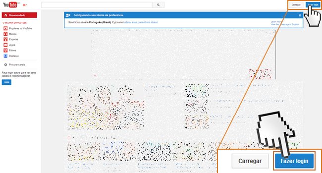 Criar conta no Yotube Criar conta no Yotube
