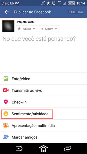 Como fazer uma postagem com figurinha no Facebook Como fazer uma postagem com figurinha no Facebook