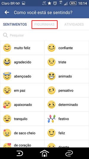 Fazendo uma postagem com figurinha no Facebook Fazendo uma postagem com figurinha no Facebook