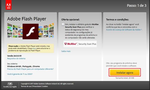 Como Instalar o Adobe Flash Player