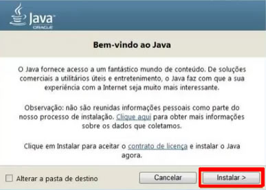 Fazer instalação do Java no computador
