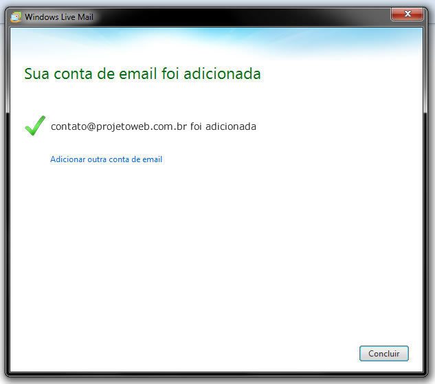 Configurar Conta de Email no Windows Live