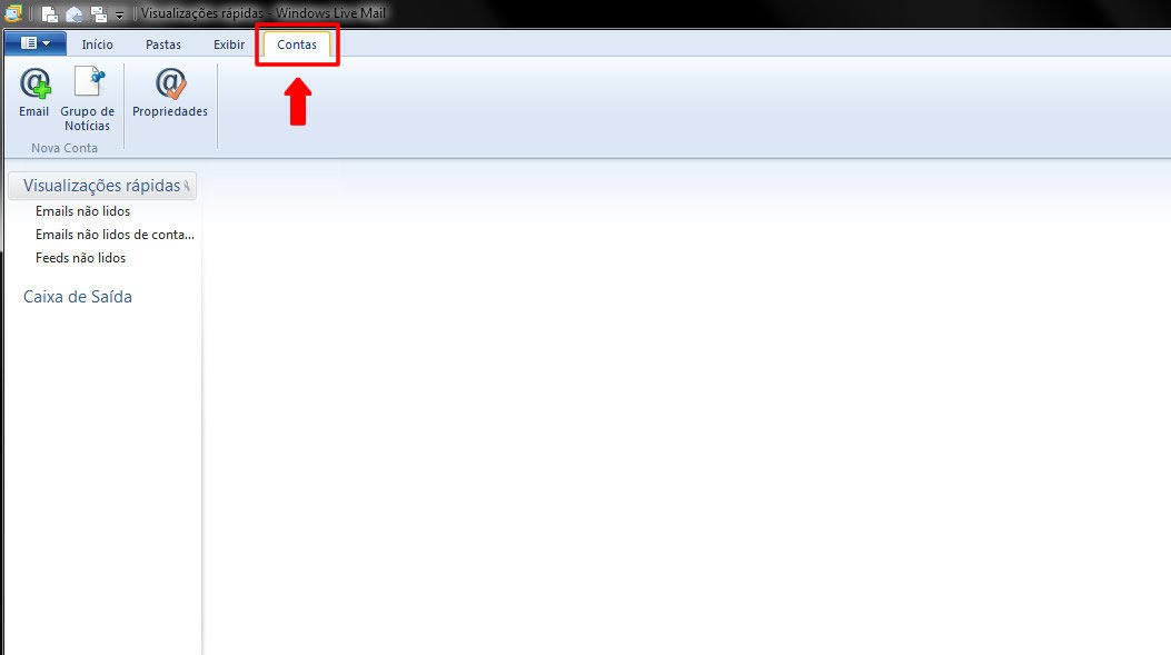Configurar Conta de Emails no Windows Live Mail