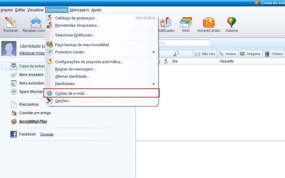 Conta de Email IncrediMail