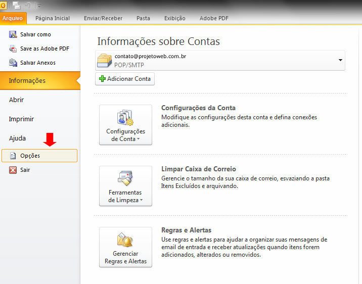 Criar Assinaturas - Microsoft Outlook 2010