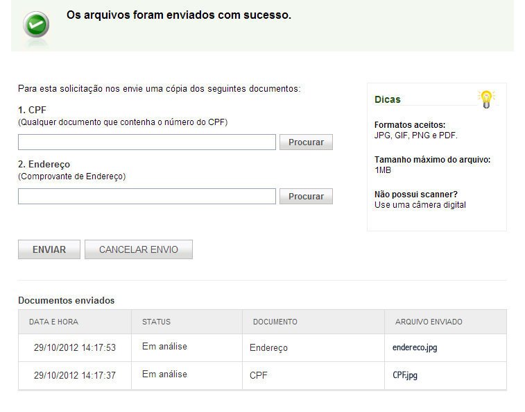 Validar Conta Validar Conta